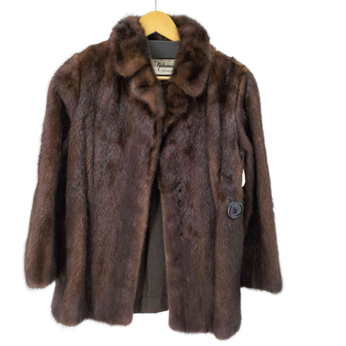 サガミンク SAGA MINK リアルファー 毛皮 ハーフコート レディース 11