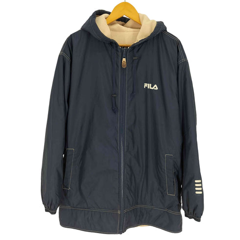 フィラ FILA フリース リップストップ リバーシブル マウンテン ジャケット メンズ import:L