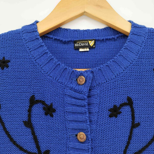 マクダビット MCDAVID デザイン刺繍 ニット カーディガン レディース