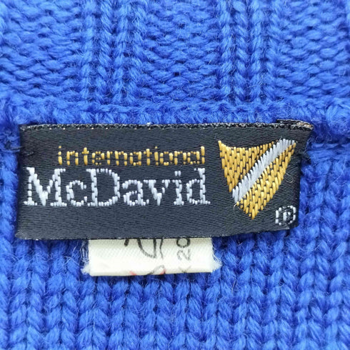 マクダビット MCDAVID デザイン刺繍 ニット カーディガン レディース