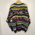 florence tricot イタリア製クルーネック3Dニット メンズ XL