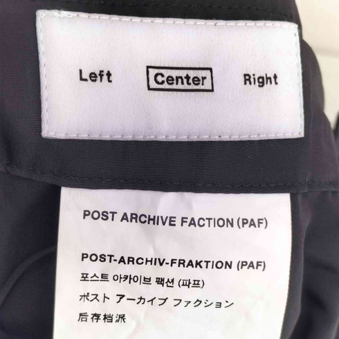 ポストアーカイブファクション POST ARCHIVE FACTION 4.0 TECHNICAL PANTS CENTER メンズ JPN:M