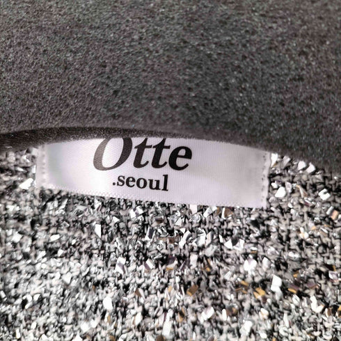 OTTE ラメデザインシルバージャケット レディース