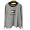 トミーヒルフィガー TOMMY HILFIGER ロゴプリント クルーネック スウェット メンズ XL