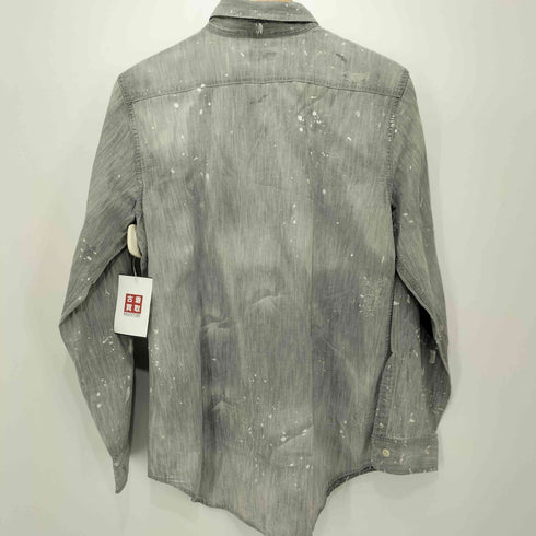ポロラルフローレン POLO RALPH LAUREN ペンキリペア加工 ワークシャツ メンズ import:S