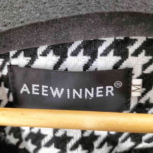 AEEWINNER 千鳥格子柄 1Bテーラードジャケット レディース import:M