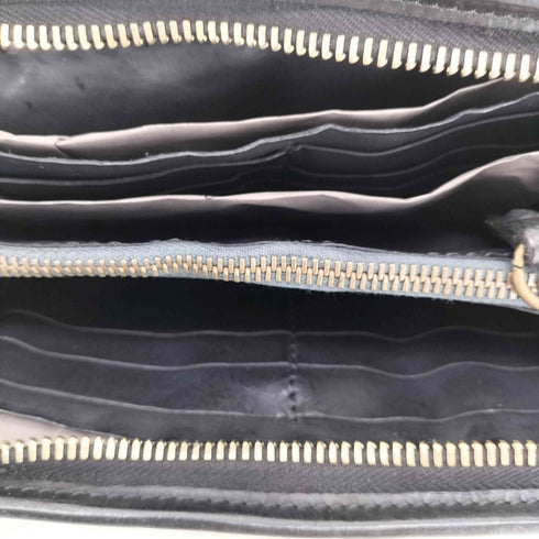 カンポマッジ campomaggi Purse in black leather with rivets メンズ