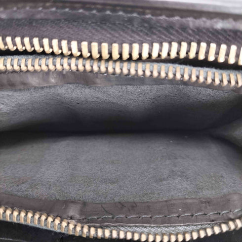 カンポマッジ campomaggi Purse in black leather with rivets メンズ