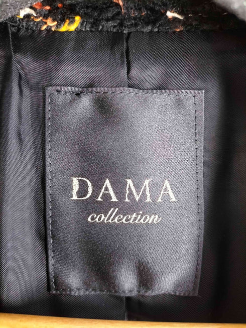 ダーマコレクション DAMA collection ツイード フリンジ 3Bテーラードジャケット レディース 7AR