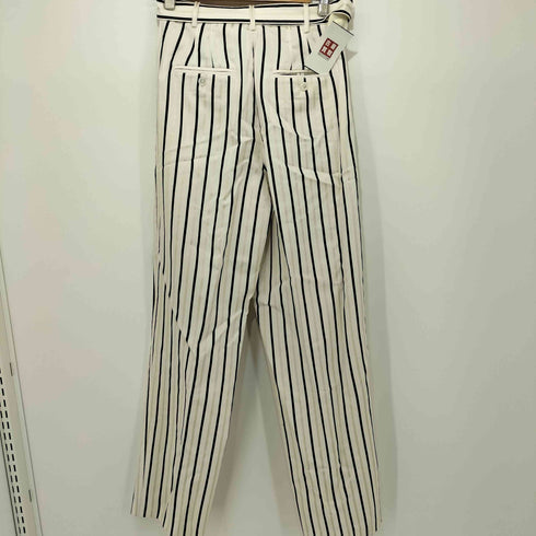 ポロラルフローレン POLO RALPH LAUREN ベルト付きストライプワイドスラックス レディース JPN:0