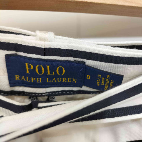ポロラルフローレン POLO RALPH LAUREN ベルト付きストライプワイドスラックス レディース JPN:0