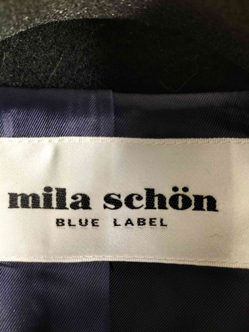 ミラショーン mila schon BLUE LABEL 丸襟 ウール混ステンカラーハーフ コート レディース EUR:40