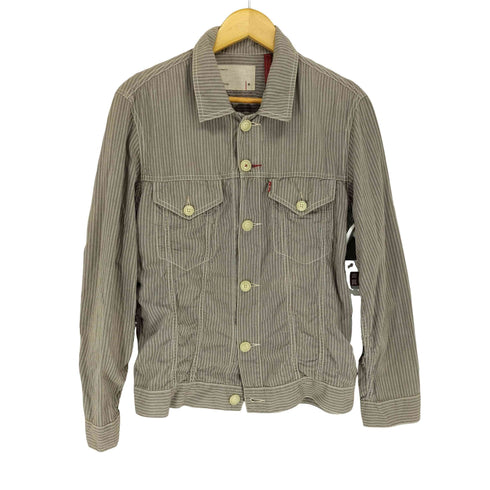 リーバイス Levis red loop ストライプコットントラッカージャケット メンズ JPN:M
