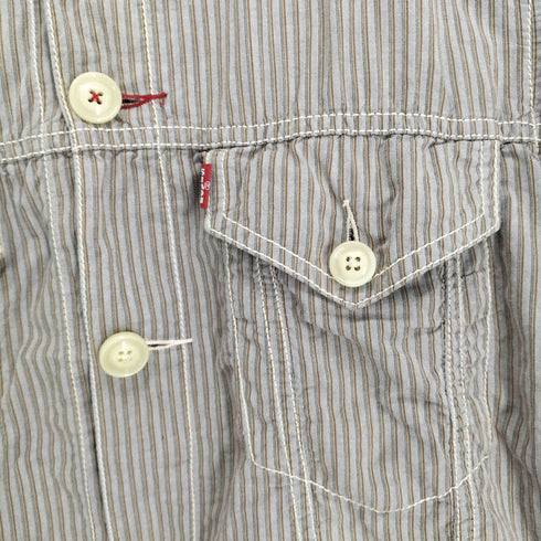 リーバイス Levis red loop ストライプコットントラッカージャケット メンズ JPN:M