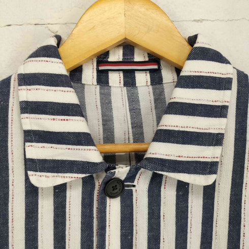 ラルディー二 LARDINI トリコロールストライプカバーオール メンズ 46