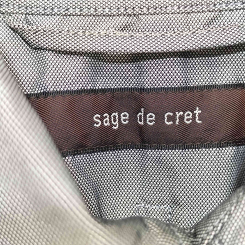 サージュデクレ SAGE DE CRET 比翼 シャツジャケット メンズ import:L