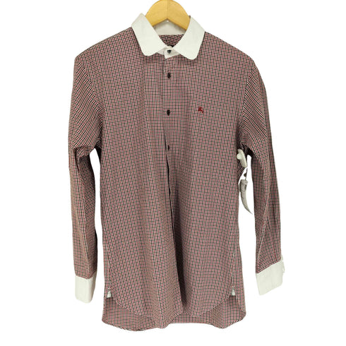 バーバリーブラックレーベル BURBERRY BLACK LABEL ギンガムチェッククレリックシャツ メンズ 40