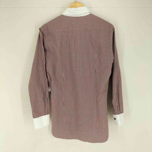 バーバリーブラックレーベル BURBERRY BLACK LABEL ギンガムチェッククレリックシャツ メンズ 40