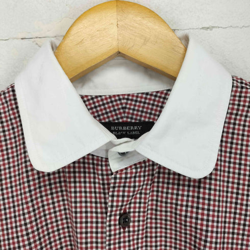 バーバリーブラックレーベル BURBERRY BLACK LABEL ギンガムチェッククレリックシャツ メンズ 40