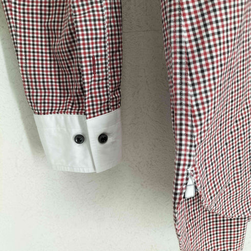 バーバリーブラックレーベル BURBERRY BLACK LABEL ギンガムチェッククレリックシャツ メンズ 40