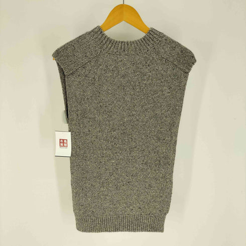 MONICA CORDERA KNIT CAPE メランジ ネップ ニット ケープ ベスト レディース