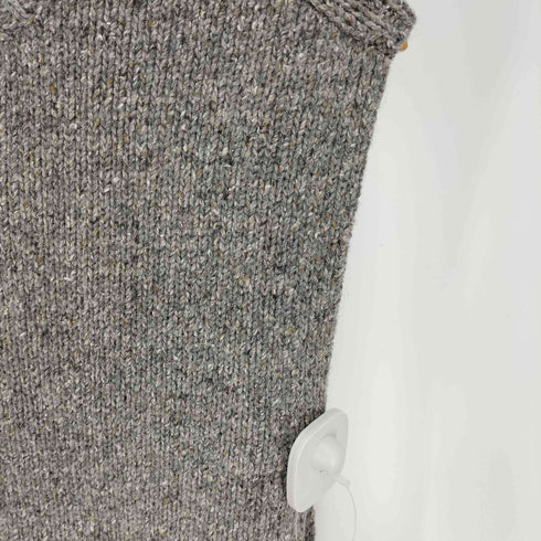 MONICA CORDERA KNIT CAPE メランジ ネップ ニット ケープ ベスト レディース