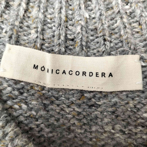 MONICA CORDERA KNIT CAPE メランジ ネップ ニット ケープ ベスト レディース
