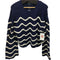 ポロラルフローレン POLO RALPH LAUREN Scalloped Striped Sweater ストライプスカラップセーター レディース import:M