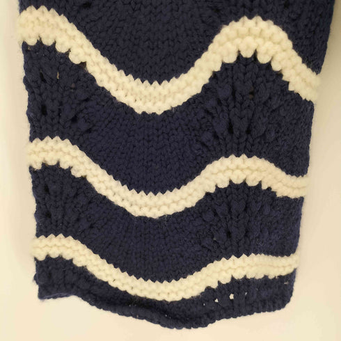 ポロラルフローレン POLO RALPH LAUREN Scalloped Striped Sweater ストライプスカラップセーター レディース import:M