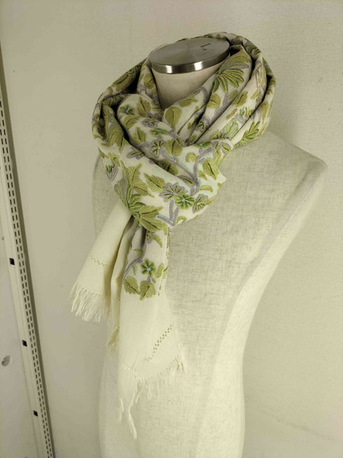 TARA BLANCA インド製 手刺繍ストール 大判ストール レディース