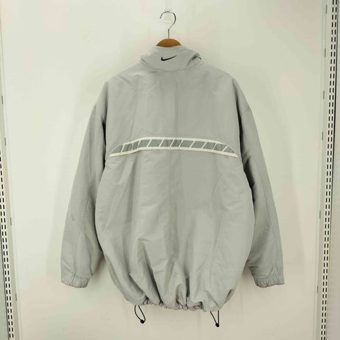 ナイキ NIKE 00S 刺しゅうナイロンジャケット 裏地フリース メンズ JPN:XL XL