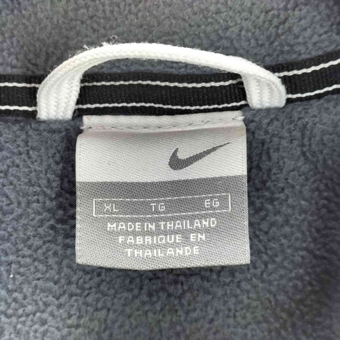 ナイキ NIKE 00S 刺しゅうナイロンジャケット 裏地フリース メンズ JPN:XL XL