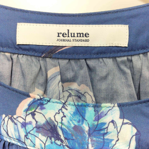 ジャーナルスタンダードレリューム JOURNAL STANDARD relume 2021SS 花柄 7分袖 ブラウス レディース FREE