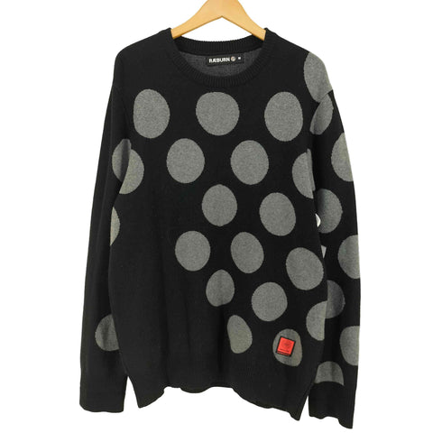 RÆBURN カシミヤブレンド ドット クルーネックニット メンズ import:M