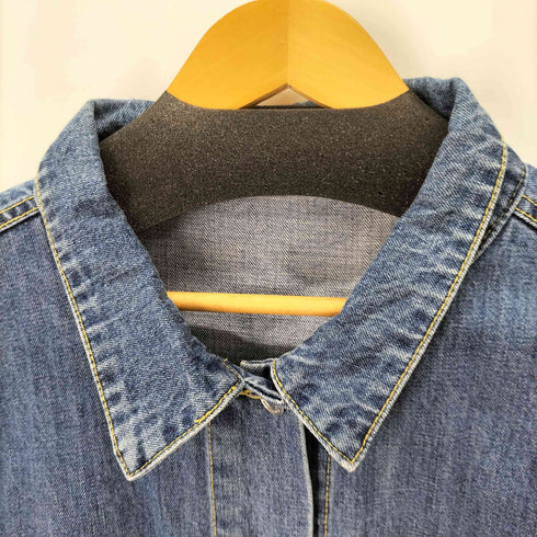 ANDJ バック刺繍 デニムジャケット レディース