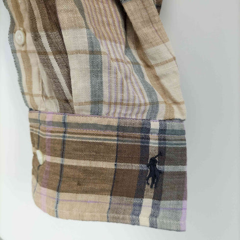 ポロバイラルフローレン Polo by RALPH LAUREN 袖ポニー ボタンダウンリネンシャツ メンズ SP