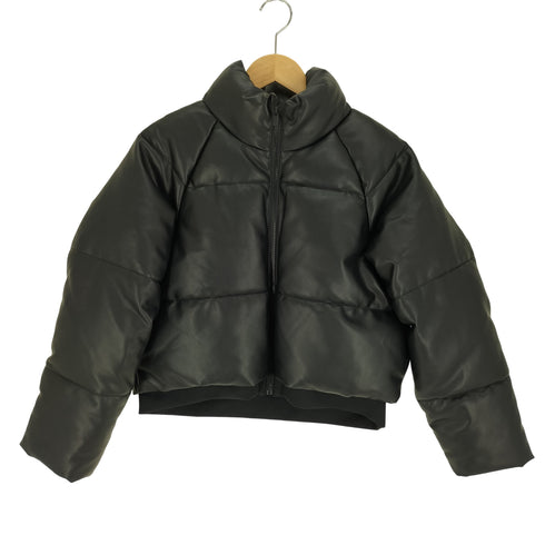 ザラ ZARA フェイクレザー クロップド 中綿 ジャケット レディース 13-14