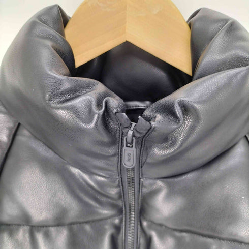 ザラ ZARA フェイクレザー クロップド 中綿 ジャケット レディース 13-14