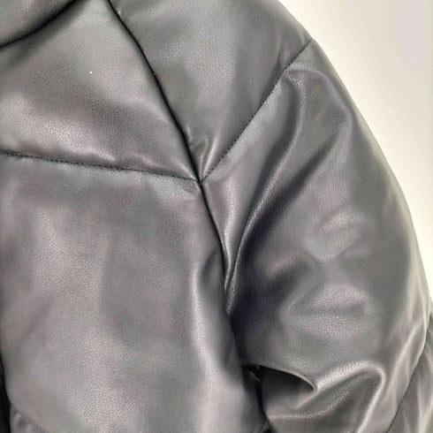 ザラ ZARA フェイクレザー クロップド 中綿 ジャケット レディース 13-14