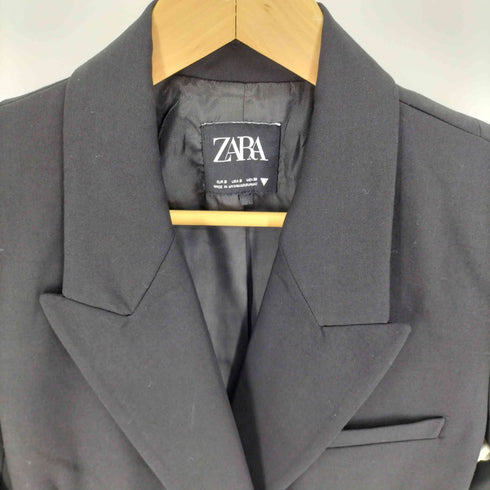 ザラ ZARA ダブルブレスト テーラードジャケット レディース import:S