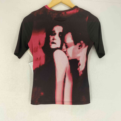 ジャンポールゴルチエフェム Jean Paul GAULTIER FEMME 90S パワーネット フェイス 半袖カットソー レディース JPN:40