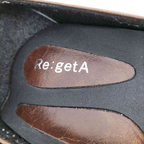RE:GETA レザー ヒールパンプス レディース