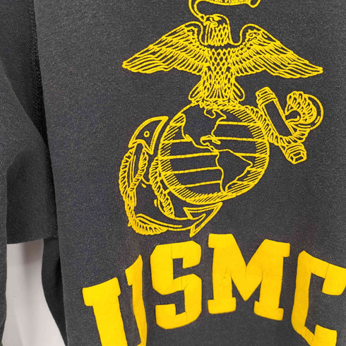 USMC ラグランスウェット ブラック メンズ