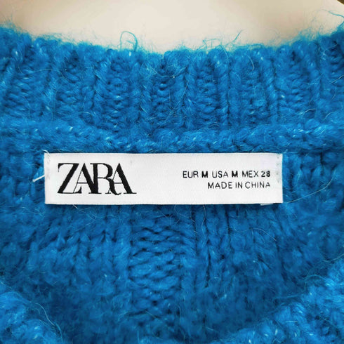 ザラ ZARA パールボタンニットカーディガン レディース M