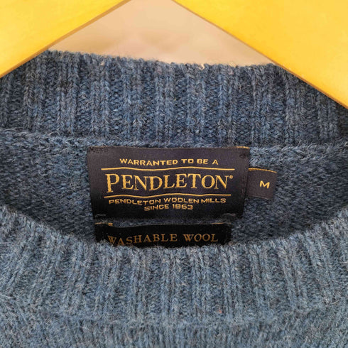 ペンドルトン PENDLETON WASHABLE WOOL Shetland Crew クルーネックニット メンズ import:M
