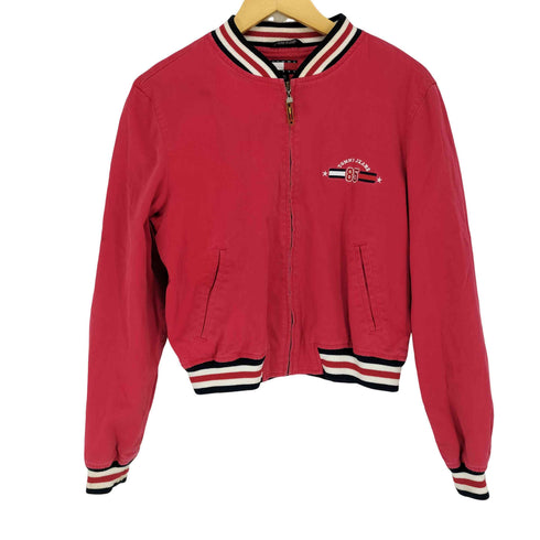 トミージーンズ tommy jeans コットンジップブルゾン レディース XL