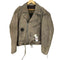 HUDSON LEATHER サイドレースアップカウレザーダブルライダース メンズ 56