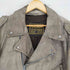 HUDSON LEATHER サイドレースアップカウレザーダブルライダース メンズ 56