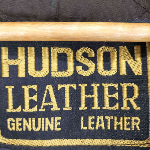 HUDSON LEATHER サイドレースアップカウレザーダブルライダース メンズ 56