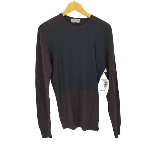 ジョンスメドレー JOHN SMEDLEY バイカラーラグランニット メンズ JPN:M